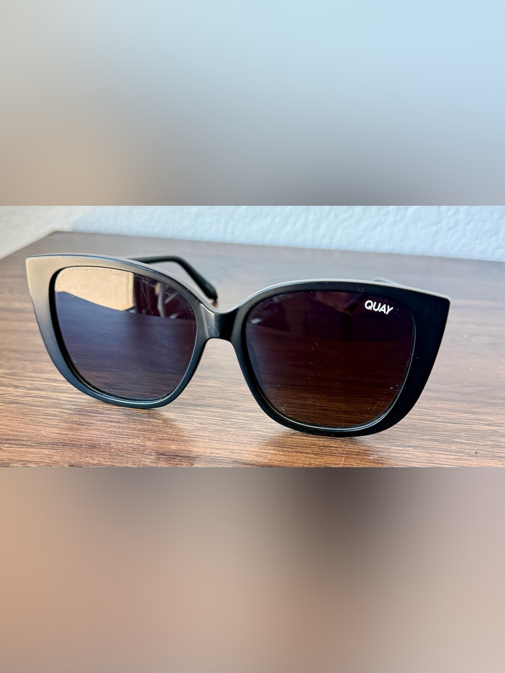 Quay Australia Black Cat Eye Sunglasses
